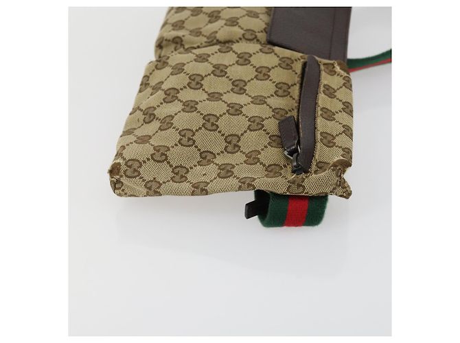 Borsa a Spalla GG Canvas Gucci 3 Set Beige Marrone Nero Auth 151555 - vista 11