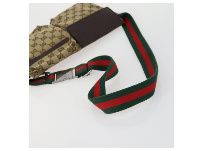 Borsa a Spalla GG Canvas Gucci 3 Set Beige Marrone Nero Auth 151555 - vista 12