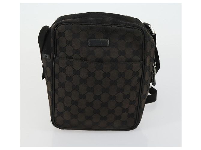 Borsa a Spalla GG Canvas Gucci 3 Set Beige Marrone Nero Auth 151555 - vista 16