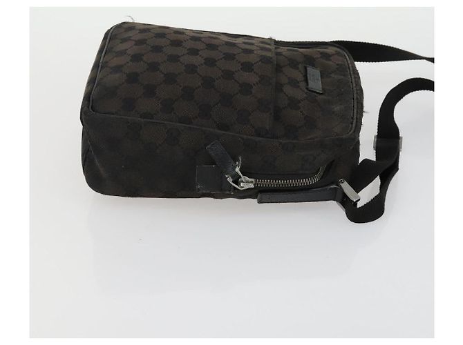 Borsa a Spalla GG Canvas Gucci 3 Set Beige Marrone Nero Auth 151555 - vista 18