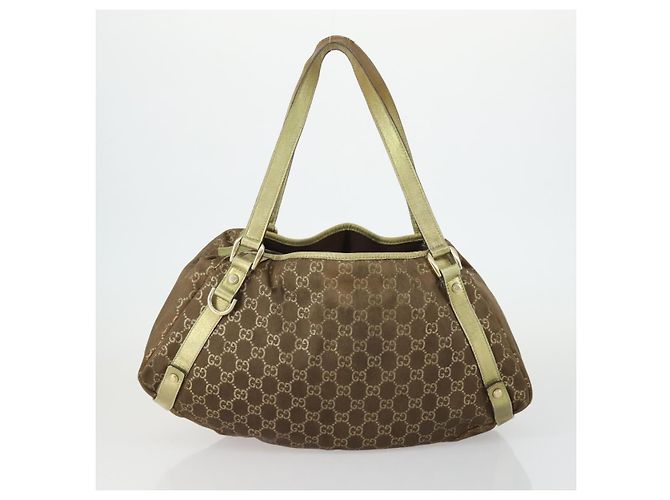 Borsa a Spalla GG Canvas Gucci 3 Set Beige Marrone Nero Auth 151555 - vista 3