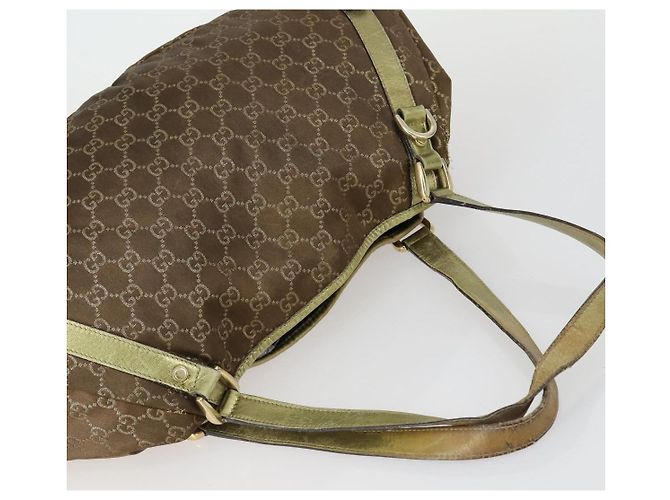 Borsa a Spalla GG Canvas Gucci 3 Set Beige Marrone Nero Auth 151555 - vista 5