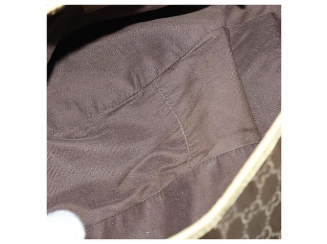 Borsa a Spalla GG Canvas Gucci 3 Set Beige Marrone Nero Auth 151555 - vista 8