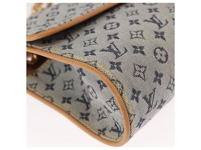 LOUIS VUITTON Borsa a Spalla Mini Camille con Catena Monogramma Blu M92002 Auth 154228SM - vista 10