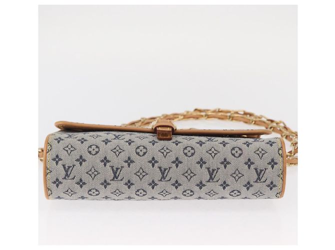 LOUIS VUITTON Borsa a Spalla Mini Camille con Catena Monogramma Blu M92002 Auth 154228SM - vista 9
