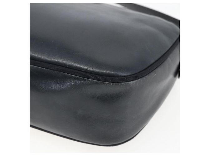 Borsa a Spalla Vala in Pelle Blu Navy e Oro Salvatore Ferragamo Auth ka930 D'oro - vista 12