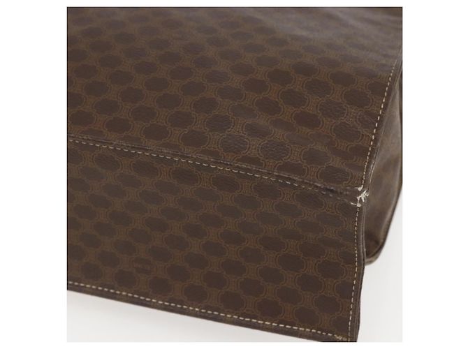 Céline Borsa a mano in tela Macadam CELINE in pelle PVC marrone oro Auth gh1448 D'oro - vista 10