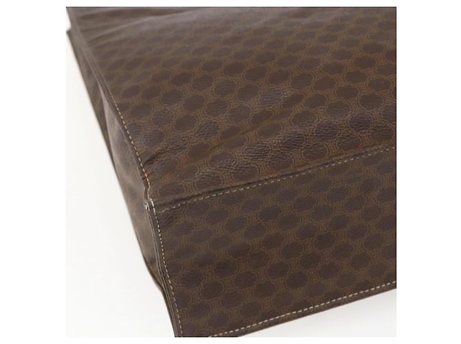 Céline Borsa a mano in tela Macadam CELINE in pelle PVC marrone oro Auth gh1448 D'oro - vista 13