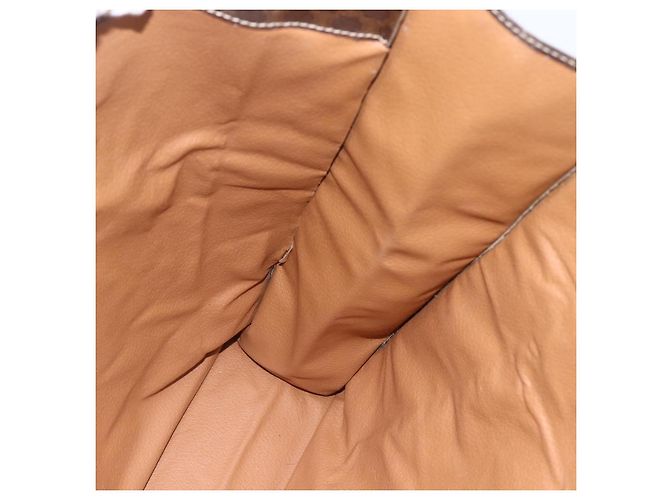 Céline Borsa a mano in tela Macadam CELINE in pelle PVC marrone oro Auth gh1448 D'oro - vista 18
