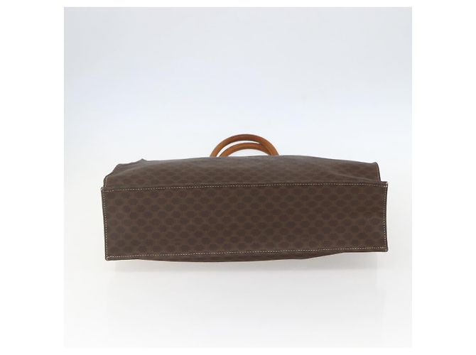 Céline Borsa a mano in tela Macadam CELINE in pelle PVC marrone oro Auth gh1448 D'oro - vista 9