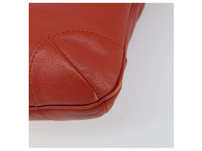Chloé Bolsa de Ombro de Couro Laranja Auth BA8858 - vista 10