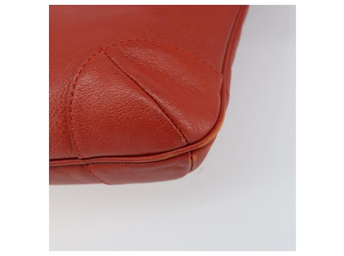 Chloé Bolsa de Ombro de Couro Laranja Auth BA8858 - vista 12