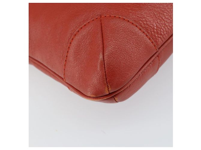 Chloé Bolsa de Ombro de Couro Laranja Auth BA8858 - vista 13