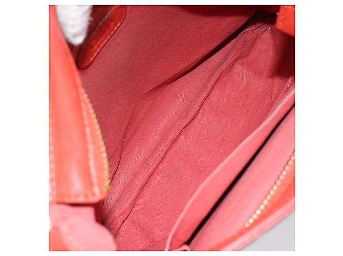 Chloé Bolsa de Ombro de Couro Laranja Auth BA8858 - vista 17
