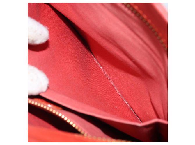Chloé Bolsa de Ombro de Couro Laranja Auth BA8858 - vista 22