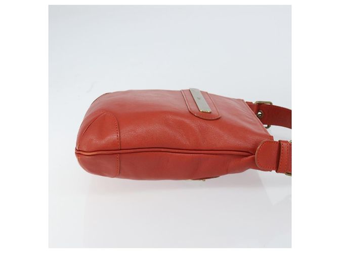 Chloé Bolsa de Ombro de Couro Laranja Auth BA8858 - vista 4