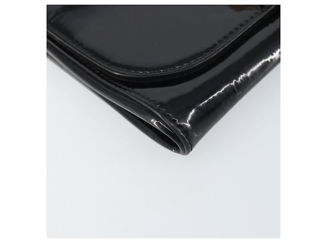 Borsa a Spalla FENDI Smalto Nero Oro Auth 156479 D'oro - vista 11