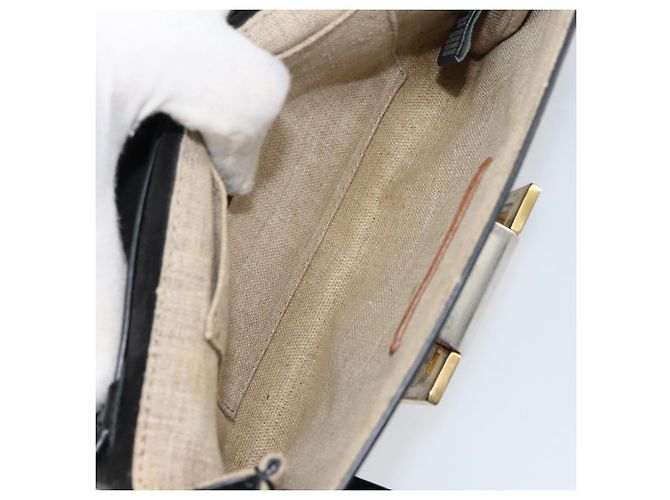 Borsa a Spalla FENDI Smalto Nero Oro Auth 156479 D'oro - vista 17