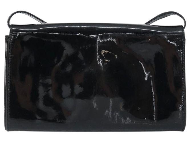 Borsa a Spalla FENDI Smalto Nero Oro Auth 156479 D'oro - vista 3