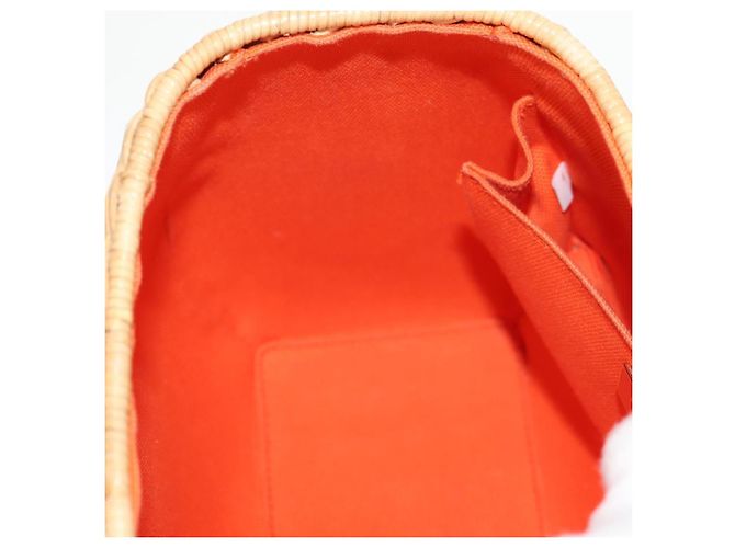 Borsa Cesta PRADA in vimini pelle bianca beige argento autentica mr1668SAM Bianco - vista 24