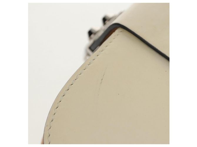 Borsa Cesta PRADA in vimini pelle bianca beige argento autentica mr1668SAM Bianco - vista 7