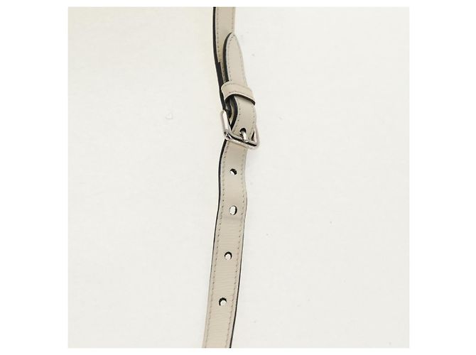 Borsa Cesta PRADA in vimini pelle bianca beige argento autentica mr1668SAM Bianco - vista 9