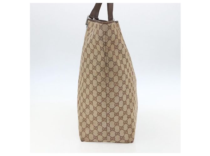GUCCI GG Canvas Tote Bag Beige Silber 31242 Auth 148537 - Ansicht 5