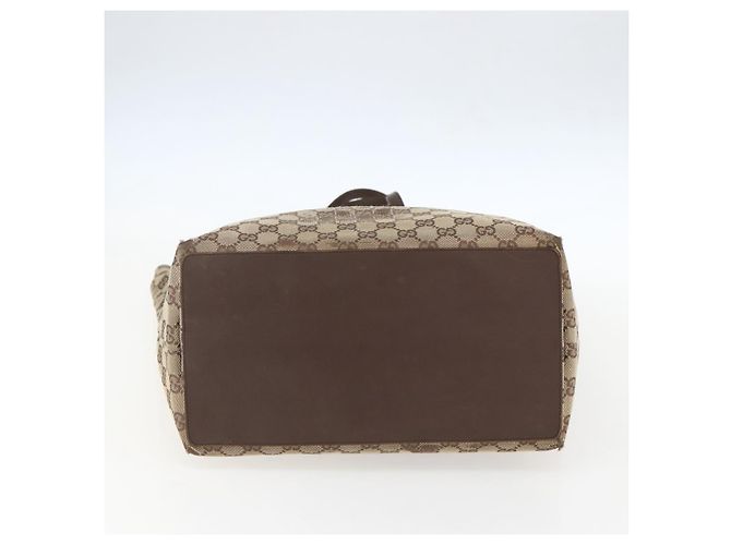 GUCCI GG Canvas Tote Bag Beige Silber 31242 Auth 148537 - Ansicht 9