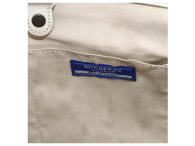 Borsa Tote Burberry Blue Label in tela gialla Auth 151770 - vista 14
