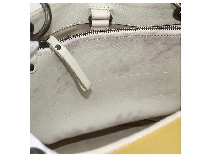 Borsa Tote Burberry Blue Label in tela gialla Auth 151770 - vista 16