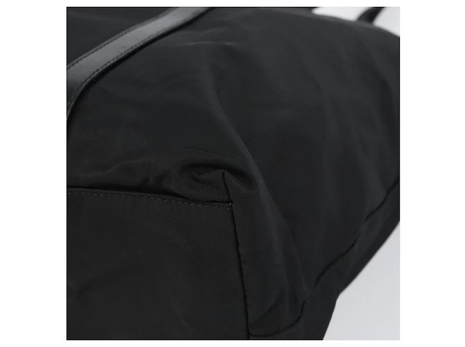 Prada Tote Bag aus schwarzem Nylon mit Silber authentisch 151531 - Ansicht 10