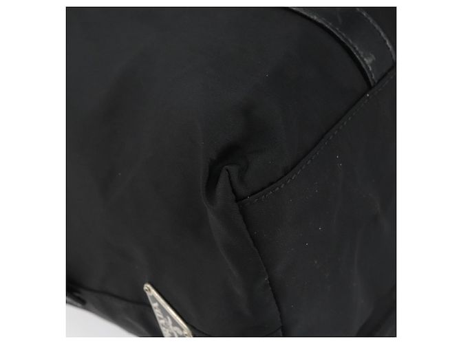 Prada Tote Bag aus schwarzem Nylon mit Silber authentisch 151531 - Ansicht 11