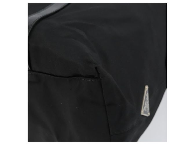 Prada Tote Bag aus schwarzem Nylon mit Silber authentisch 151531 - Ansicht 12