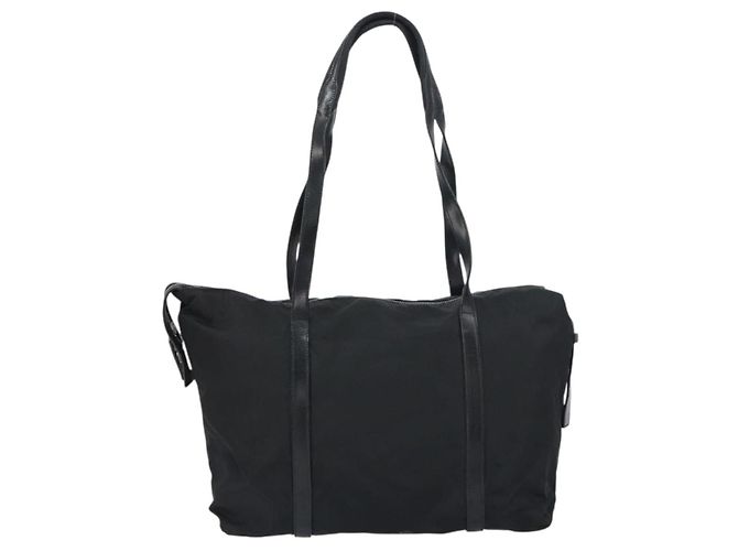 Prada Tote Bag aus schwarzem Nylon mit Silber authentisch 151531 - Ansicht 2
