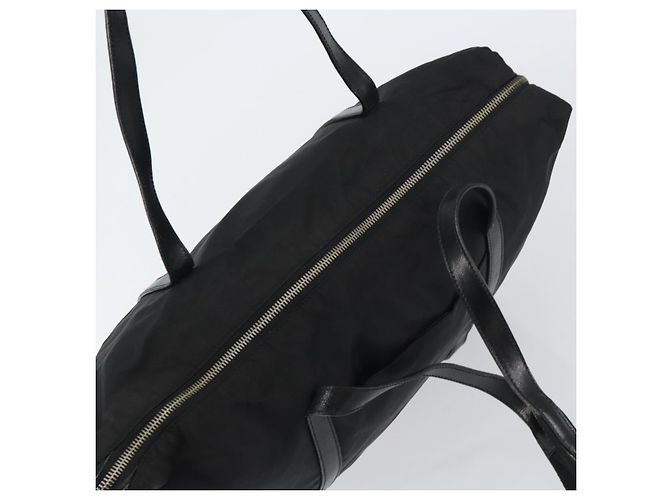 Prada Tote Bag aus schwarzem Nylon mit Silber authentisch 151531 - Ansicht 6