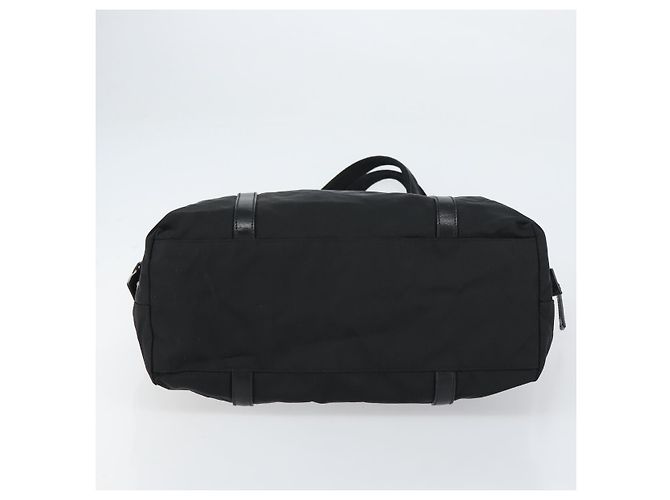 Prada Tote Bag aus schwarzem Nylon mit Silber authentisch 151531 - Ansicht 9