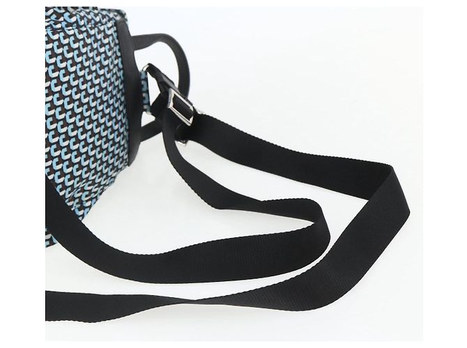 Zaino PRADA in nylon azzurro chiaro argento autentico 158915SAM Blu chiaro - vista 9