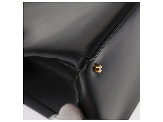 Borsa a mano GUCCI in pelle nera e oro 000 2046 0562 Auth 155731 Nero D'oro - vista 10