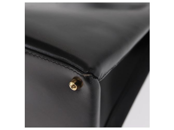 Borsa a mano GUCCI in pelle nera e oro 000 2046 0562 Auth 155731 Nero D'oro - vista 13