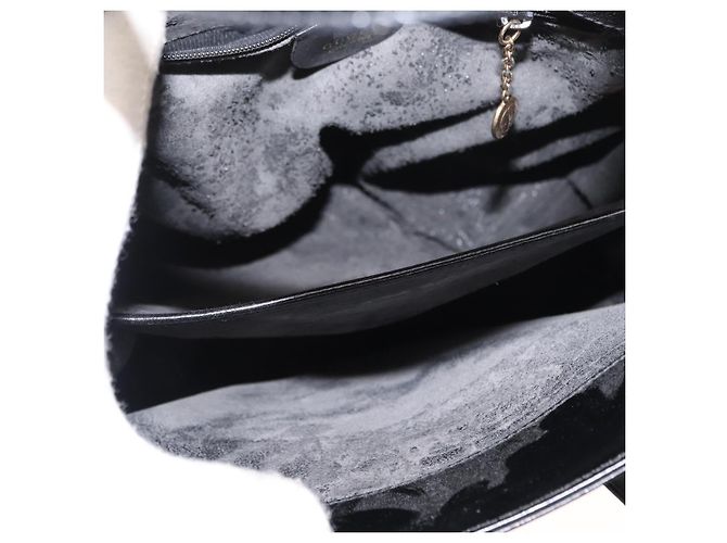 Borsa a mano GUCCI in pelle nera e oro 000 2046 0562 Auth 155731 Nero D'oro - vista 16