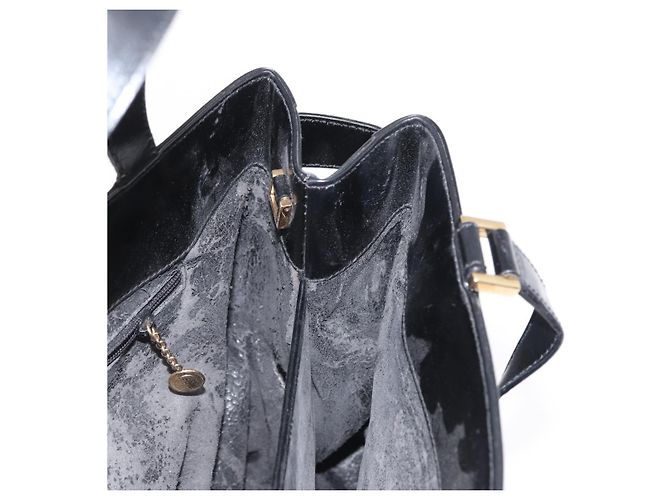Borsa a mano GUCCI in pelle nera e oro 000 2046 0562 Auth 155731 Nero D'oro - vista 17