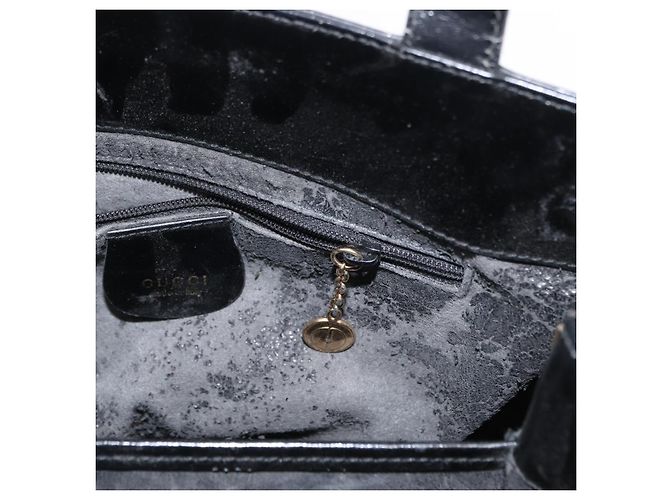 Borsa a mano GUCCI in pelle nera e oro 000 2046 0562 Auth 155731 Nero D'oro - vista 19