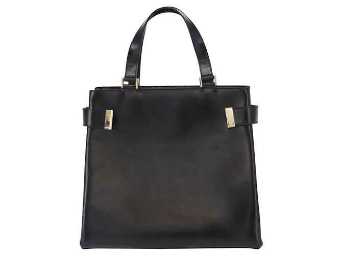 Borsa a mano GUCCI in pelle nera e oro 000 2046 0562 Auth 155731 Nero D'oro - vista 2