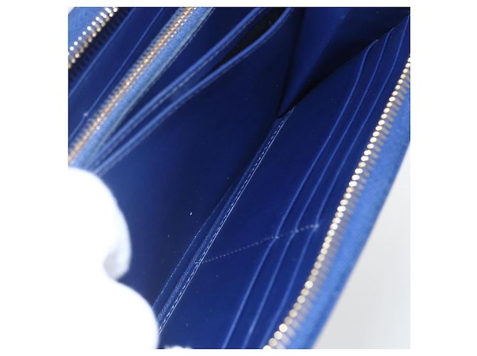 Portafoglio PRADA Pelle Nylon Blu Oro Auth am10008 D'oro - vista 22