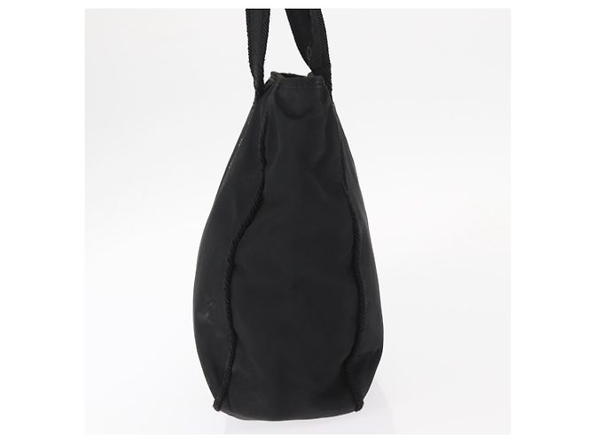 Borsa a mano PRADA in nylon nero Auth ep12285 - vista 4