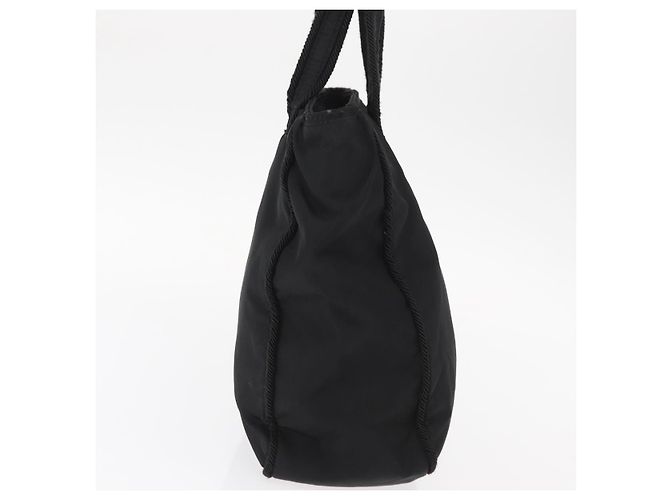 Borsa a mano PRADA in nylon nero Auth ep12285 - vista 5