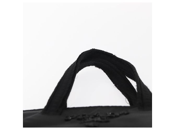 Borsa a mano PRADA in nylon nero Auth ep12285 - vista 8