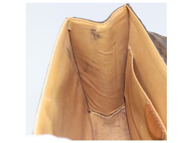 Céline Borsa a mano in tela Macadam Medallion CELINE in pelle PVC marrone oro Auth 156441 D'oro - vista 19