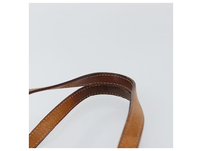 Céline Borsa a mano in tela Macadam Medallion CELINE in pelle PVC marrone oro Auth 156441 D'oro - vista 8