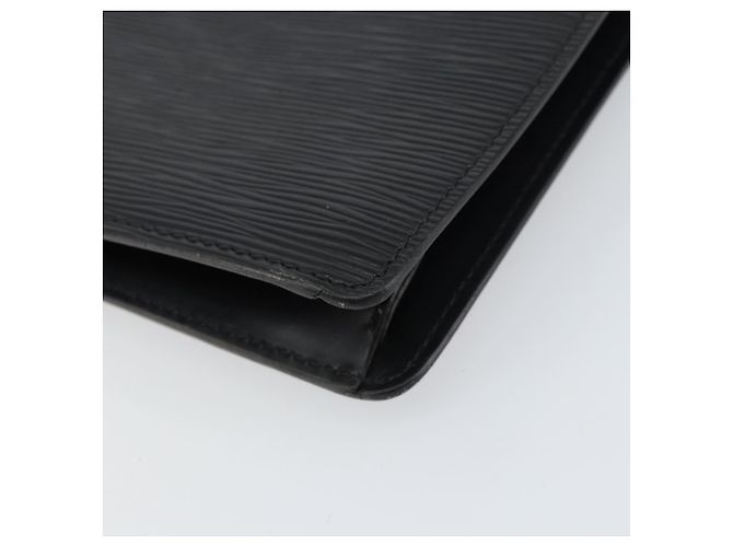 LOUIS VUITTON Epi Serie Dragonne Clutch Bag Nero M52612 LV Auth ep12293 - vista 10